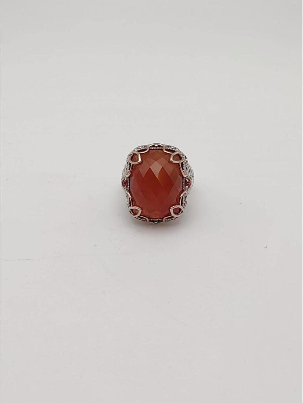 Michael Valitutti Gems En Vogue Carnelian Ring 925 NH Sz 6